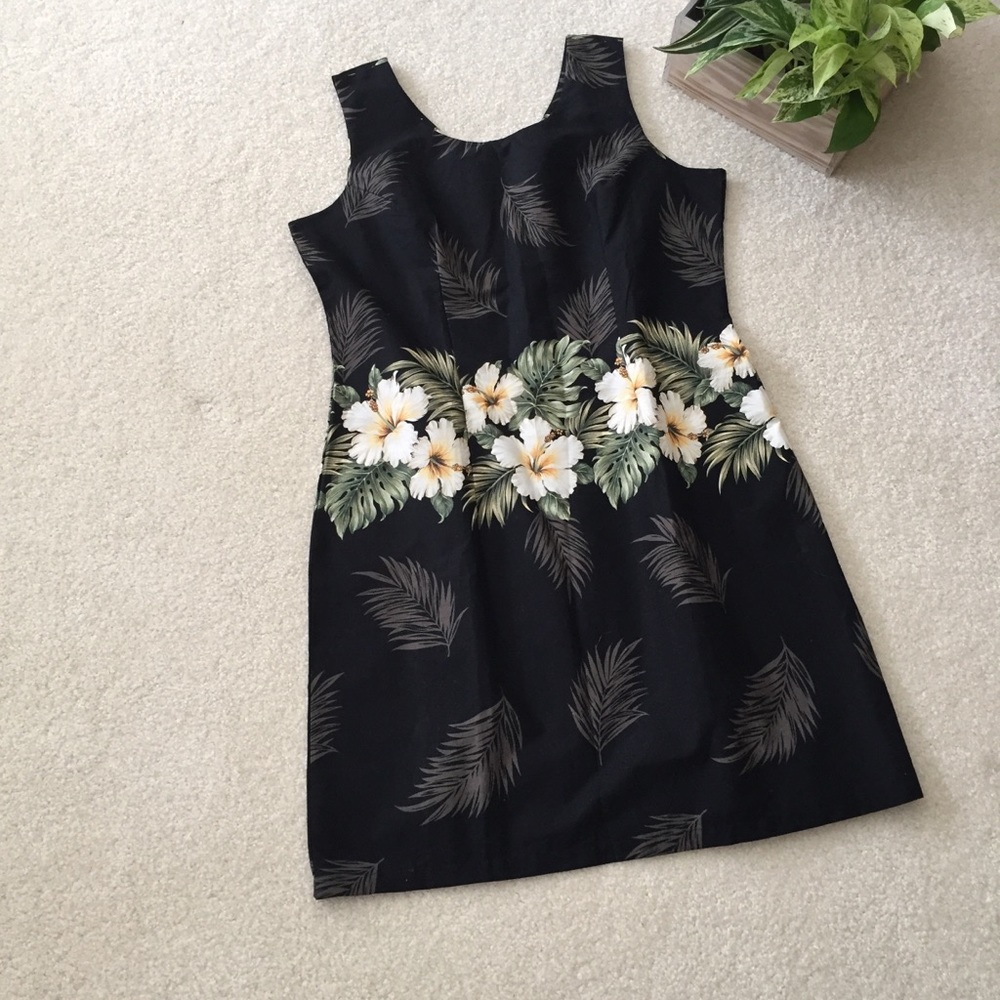 Vintage Ky's of Hawaii Dress Floral Sheath Women’s XL Hawaiian